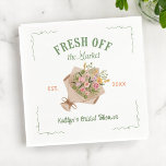 Färsk på Möhippan på marknaden för jordbrukaren Pappersservett<br><div class="desc">Färsk på Möhippan Napkins på marknaden</div>