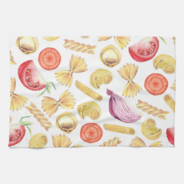 Färsk pasta & Tomatos Mix Kökshandduk