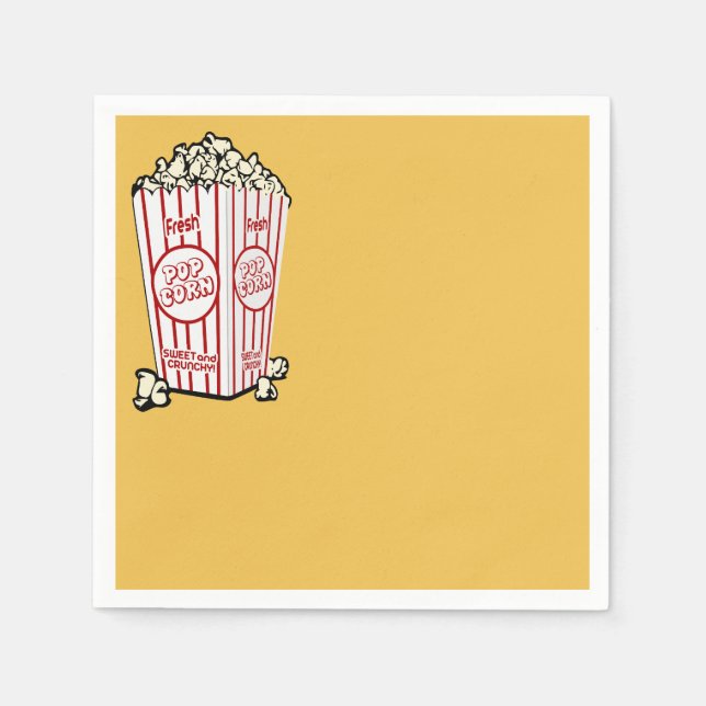 Färsk popcorn pappersservett (Framsidan)