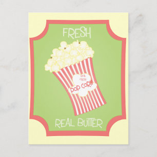 Färsk popcorn vykort
