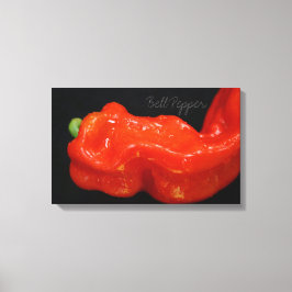 Färsk röd bell Pepper Canvastryck