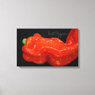 Färsk röd bell Pepper Canvastryck