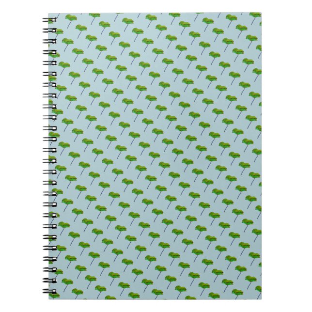 Färsk romantisk blommigt av vallmoblommor anteckningsbok med spiral (Framsidan)