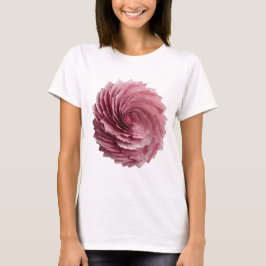 Färsk Rosa PAPPERBLOMMA Slogandesign T Shirt