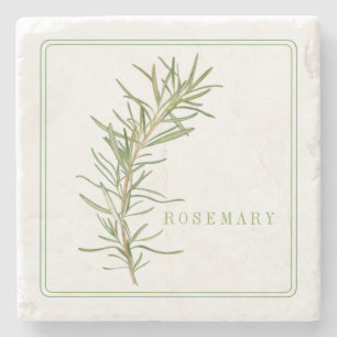FÄRSK ROSEMARY Marble Stone Underlägg (+text)