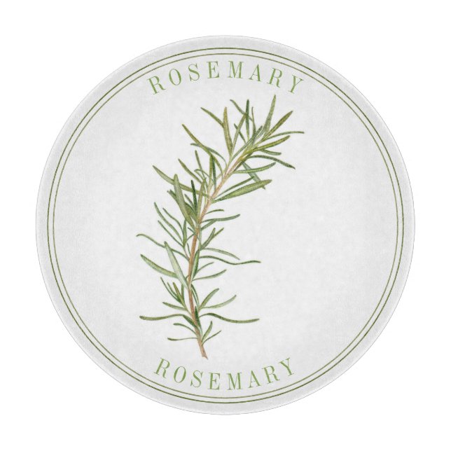 FÄRSK ROSEMARY Round Glass Cboard (Framsidan)