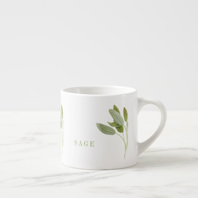 Färsk salvia Espressokopp (Höger)