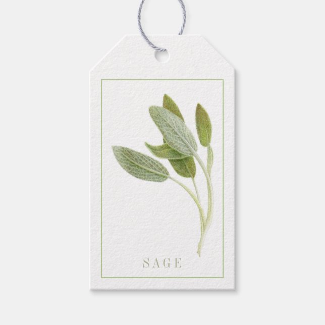 FÄRSK SALVIA Presentkort Presentetikett (Framsidan)