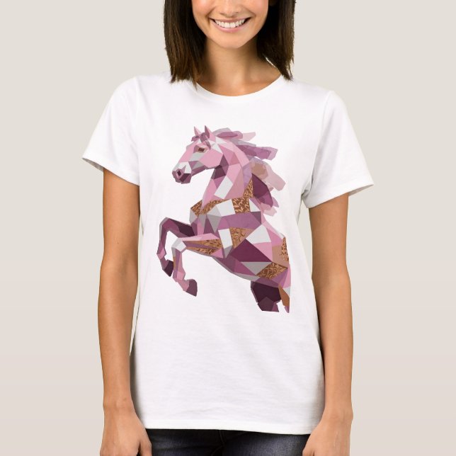 Färsk silver ABSTRAKT KONST Design v2 T Shirt (Framsida)