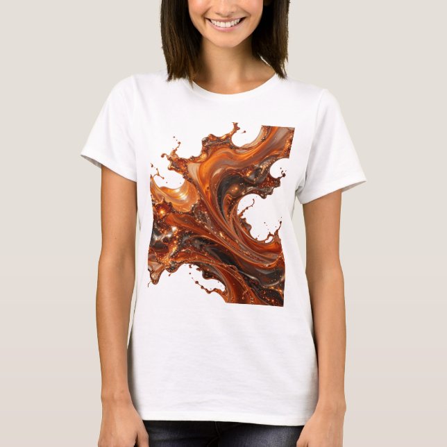 Färsk Silver CHOKLADSTänk T-shirt (Framsida)