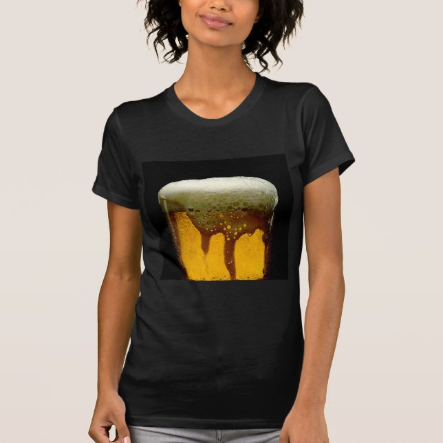 Färsk skumma Mugg av öl T-shirt (Framsida)