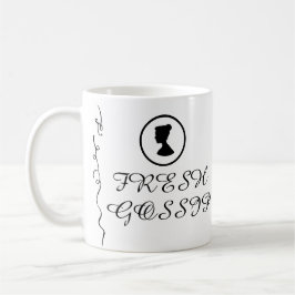 Färsk skvaller kaffemugg