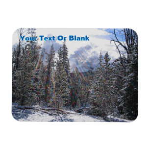 Färsk Snö på snabb blixt Magnet