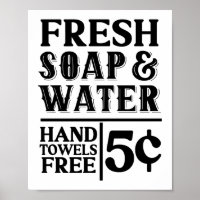 Färsk soap & Vintage Farmhouse Bathroom i Vatten