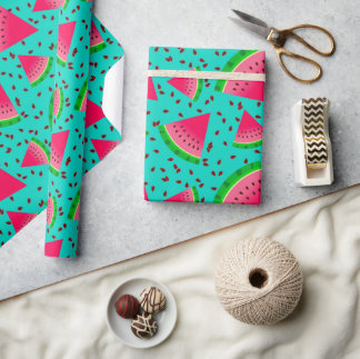 Färsk sommar vattenmelon skiva cool presentpapper