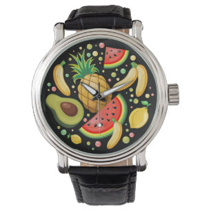 Färsk sommarfrukt Mönster Armbandsur