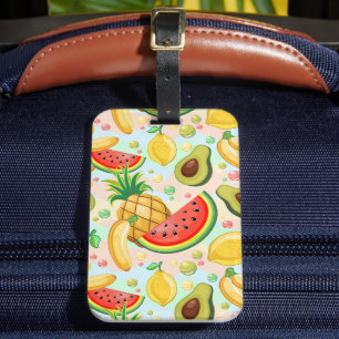 Färsk sommarfrukt Mönster Bagagebricka