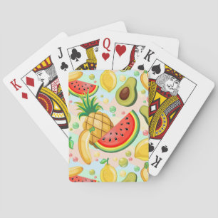 Färsk sommarfrukt Mönster Casinokort
