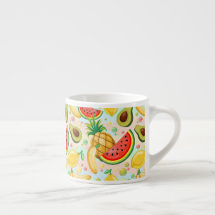 Färsk sommarfrukt Mönster Espressomugg