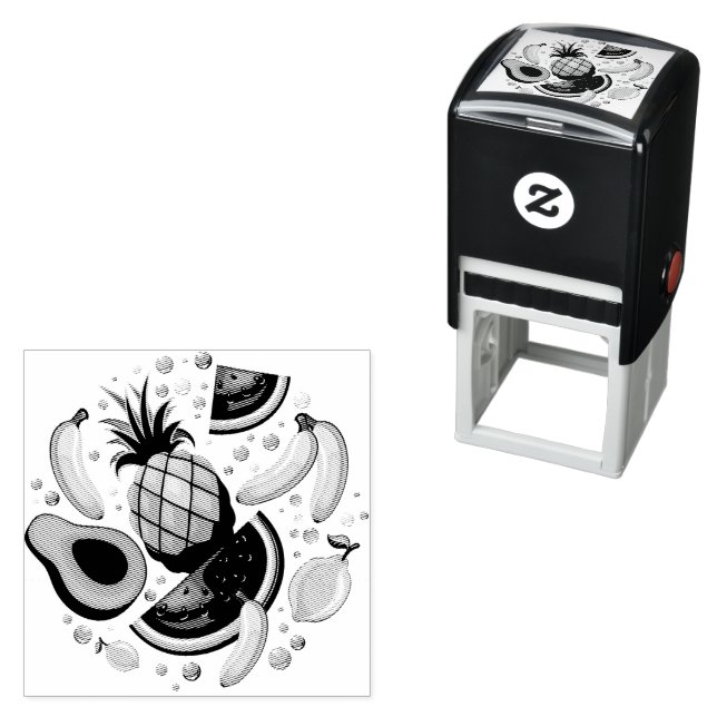 Färsk sommarfrukt Mönster Självfärgande Stämpel (In Situ)
