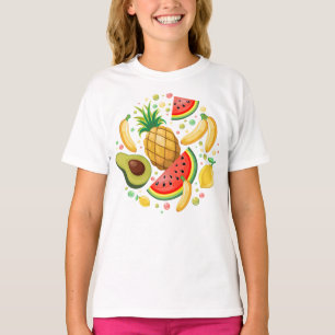 Färsk sommarfrukt Mönster T Shirt