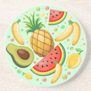 Färsk sommarfrukt Mönster Underlägg