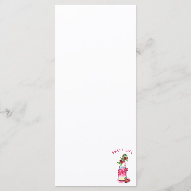 Färsk sötad Cherry Juice Coola Drink - sommaren Pa Meny (Baksida)