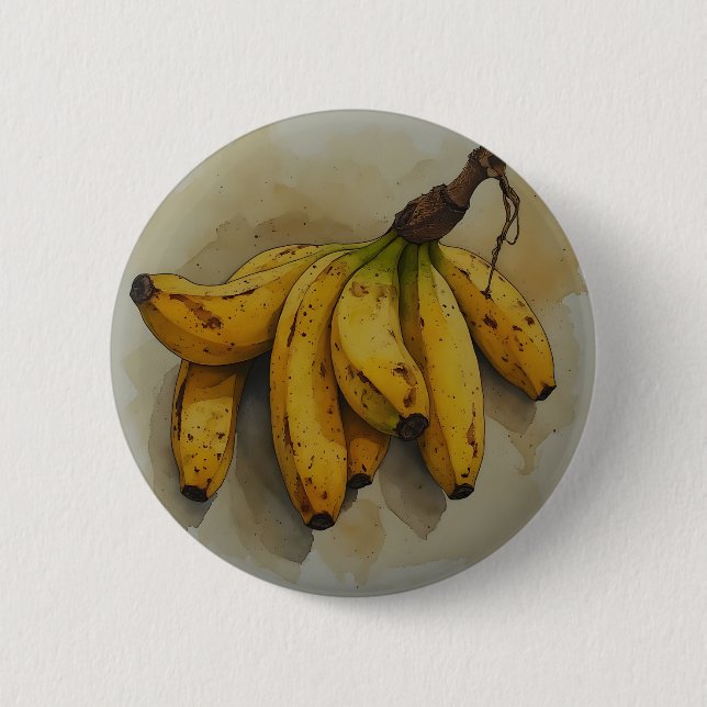 Färsk stapel bananer knapp (Framsida)