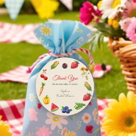 Färsk Tack av Möhippan på marknaden Gåvor Etiketter