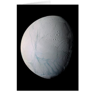 Färsk tiger Rand på Enceladus Hälsningskort