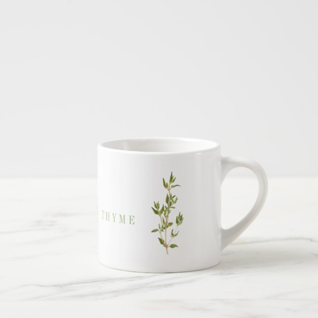 Färsk Timjan Espressokopp (Höger)