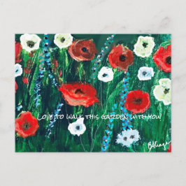 Färsk tittar färglös Fält-akryl till henne Vykort