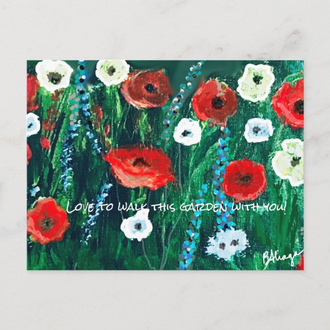 Färsk tittar färglös Fält-akryl till henne Vykort (Framsida)