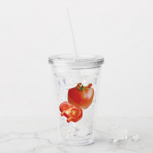 Färsk tomatmönster: Saftig röd köksdesign Take Away Mugg