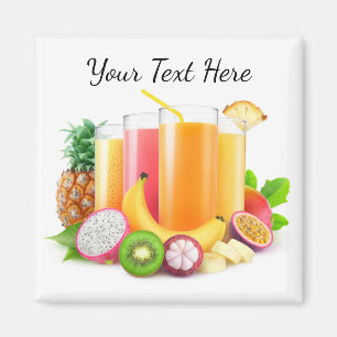 Färsk tropiska juicer magnet