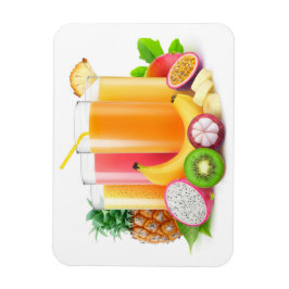 Färsk tropiska juicer magnet