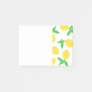 Färsk, tuggad anteckningsblock av citronmärke post-it block