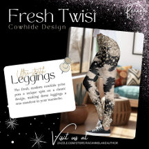 Färsk twist ko-hud design leggings