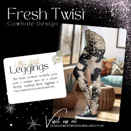 Färsk twist ko-hud design leggings