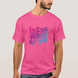 Färsk Urban Hip Hop Musik Riktning Rap-gåva T Shirt
