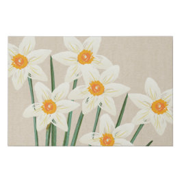 Färsk Vår Daffodils Watercolor