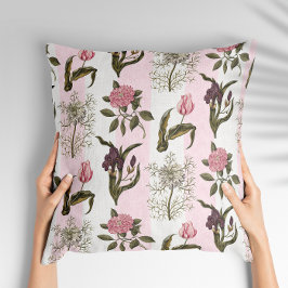 Färsk Vår Engelsk Garden Rosa Stripe Kudde
