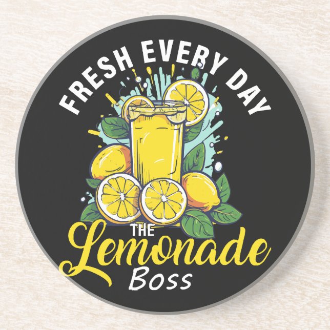 Färsk Varje Dag Lemonade Boss Underlägg (Framsidan)