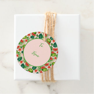 Färsk vattenmelon gåvor etiketter