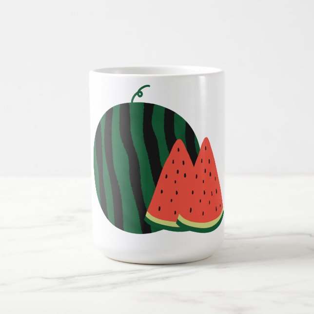 Färsk Vattenmelon Sommar Frukt Gåva Kaffemugg (Center)