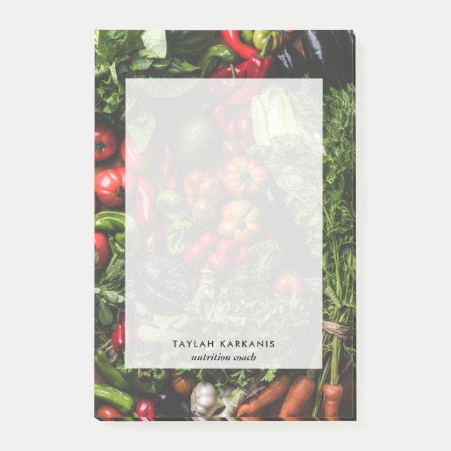 Färsk vegetabilisk Personlig Fält Post-it Block (Framsida)