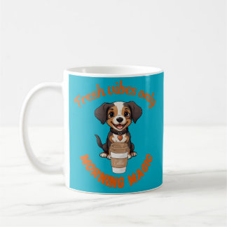 Färsk Vibes och kaffespelande digital marionettapp Kaffemugg
