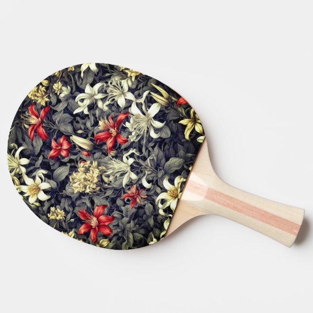 Färsk Vild från Färg, honeysuckle Print Pingisracket (Baksidan )