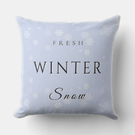 Färsk vinter Snö w/Snö Kudde