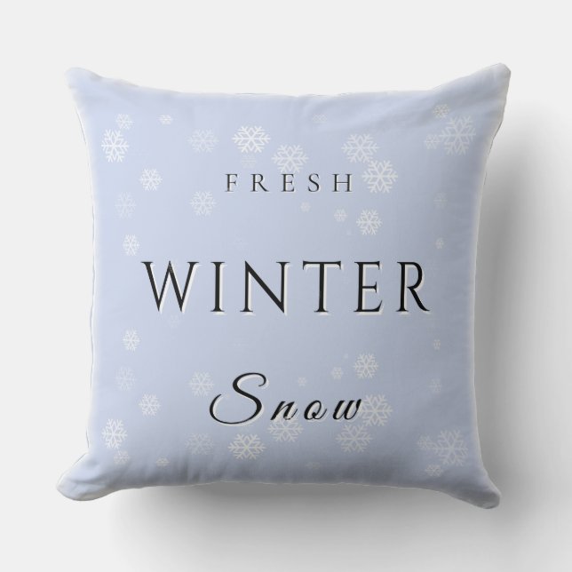 Färsk vinter Snö w/Snö Kudde (Framsida)